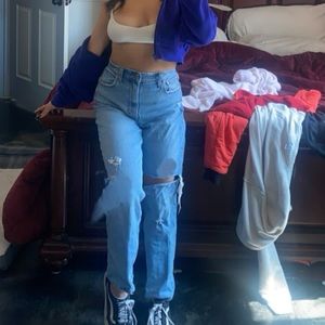 Abercrombie 90s Straight Ultra High Rise Curve Love Jeans